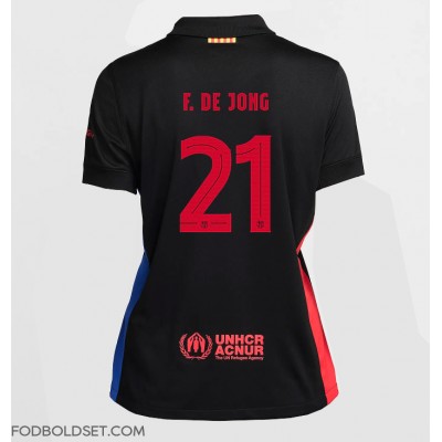 Barcelona Frenkie de Jong #21 Udebanetrøje Dame 2024-25 Kortærmet Barcelona Frenkie de Jong #21 Udebanetrøje Dame 2024-25 Kortærmet